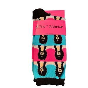 Betsey Johnson Andy Warhol Crew Socks in Snap Crackle 9-11 NWT
